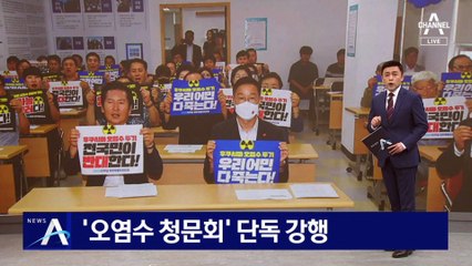 ‘후쿠시마 오염수 청문회’ 단독 강행…野, 총력대응 예고