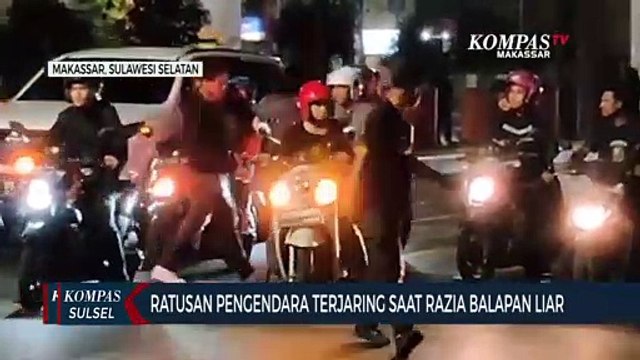 Ratusan Pengendara Terjaring Saat Razia Balapan Liar