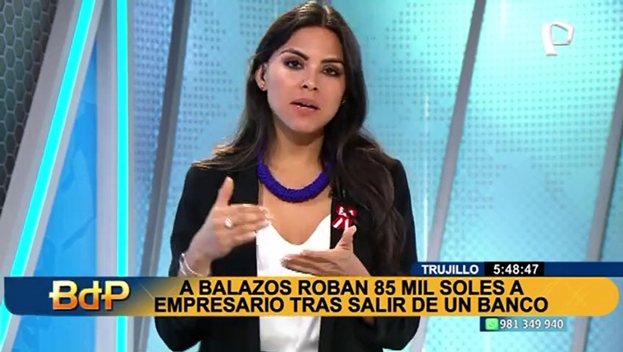 Trujillo: 'marcas' se llevan S/85 mil tras asaltar violentamente a empresario