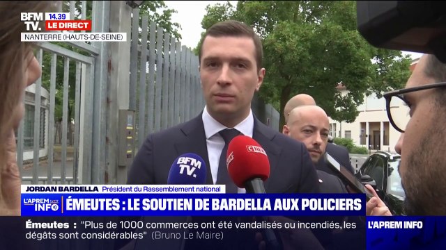 Jordan Bardella en visite à Nanterre: Ce n'est pas parce qu'il y a de la pauvreté dans ces quartiers qu'il y a de la délinquance