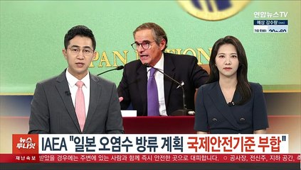 IAEA "일본 오염수 방류 계획, 국제안전기준 부합"