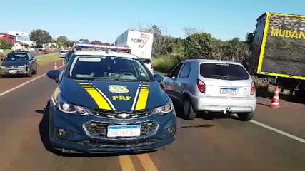 Motociclista morre em grave acidente com caminhão na BR-277