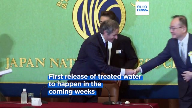 The International Atomic Energy Agency backs Japan's plan to discharge treated water from Fukushima