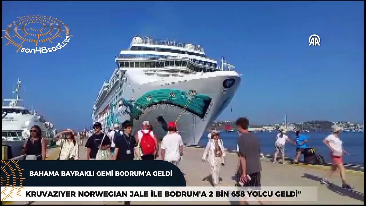 Bahama bayraklı gemi Bodrum'a 2 bin 658 turist ile geldi