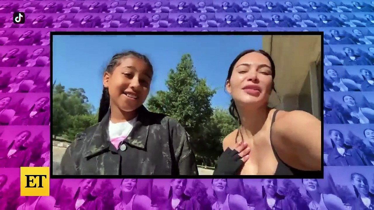 Kim Kardashian and North West Lip Sync to Kanye West