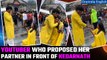YouTuber proposes boyfriend in front of Kedarnath, video goes viral | All about her | Oneindia News