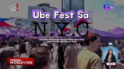 Pinoy products, bidang-bida sa sa Ube Fest sa New York City! | Dapat Alam Mo!