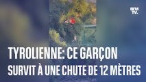 Ce garçon survit à une chute de 12 mètres en tyrolienne