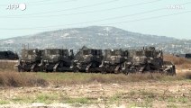 Cisgiordania, veicoli corazzati dell'esercito israeliano riposizionati vicino Jenin