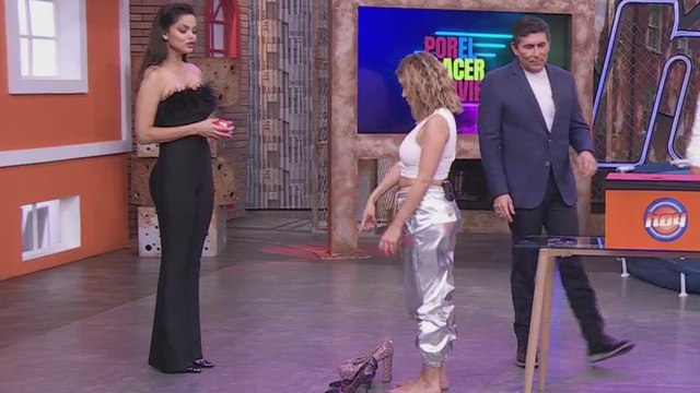 Andrea Escalona se puso en los zapatos de Marisol González en la dinámica de HOY