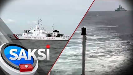 2 Coast Guard ship ng Pilipinas, sinalubong ng mga barko ng China | Saksi