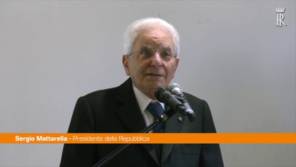 Mattarella "Paesi con vocazione di pace indicano la strada giusta"