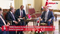 TBMM Başkanı Kurtulmuş, Ürdün Başbakan Yardımcısı Safadi'yi kabul etti