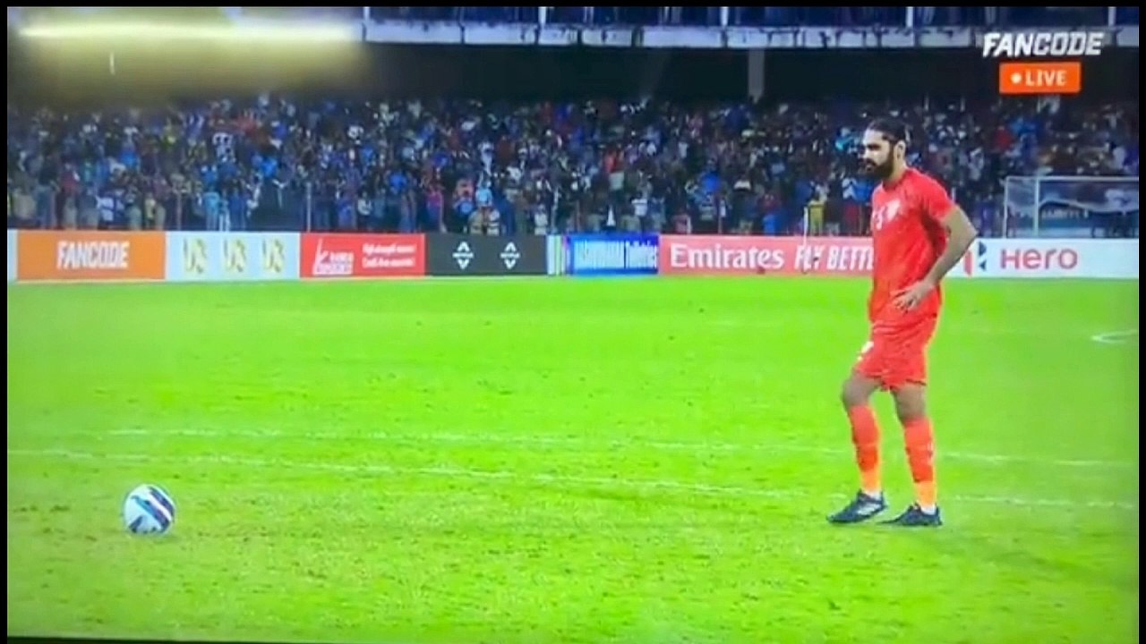 India vs Kuwait penalty shootout in saff final 2023