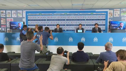 Football: l'OM présente Marcelino, son nouvel entraîneur