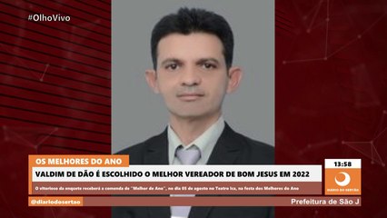 Valdim de Dão é escolhido o melhor vereador de Bom Jesus em 2022