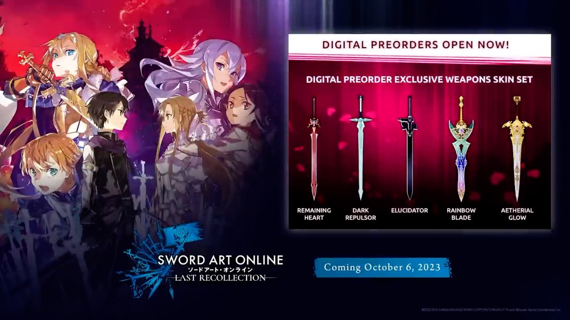 Sword Art Online: Last Recollection Shares Launch Trailer Ahead Of