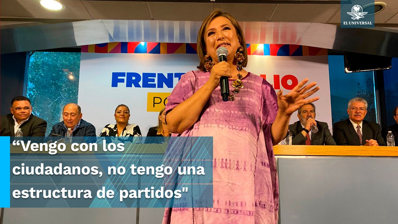 “Presidenta, Presidenta”, se registra Xóchitl Gálvez para contender por candidatura presidencial