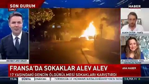 Avukat Kerim Üster, France 24'te yorumculuk yapan ve Fransızca dersler veren Deniz Bağrıaçık'a Fransızca öğren dedi.