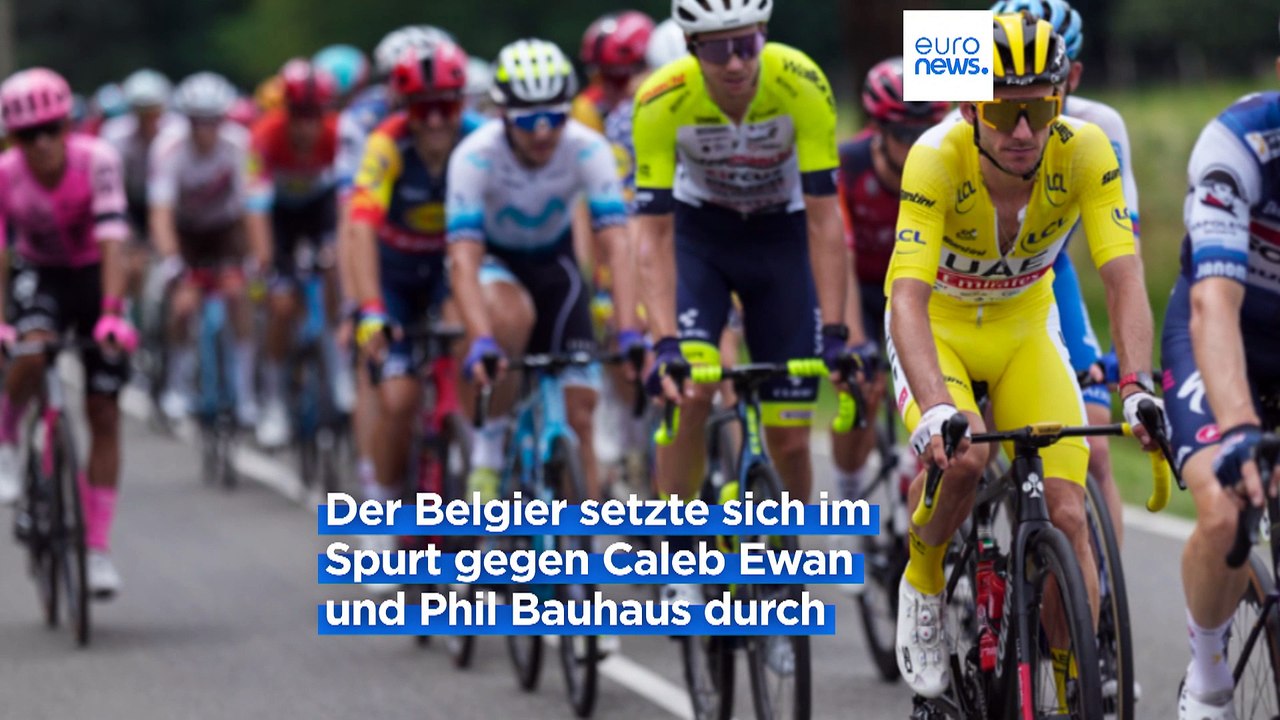 4. Etappe der Tour de France: Phil Bauhaus rast wieder aufs Podium