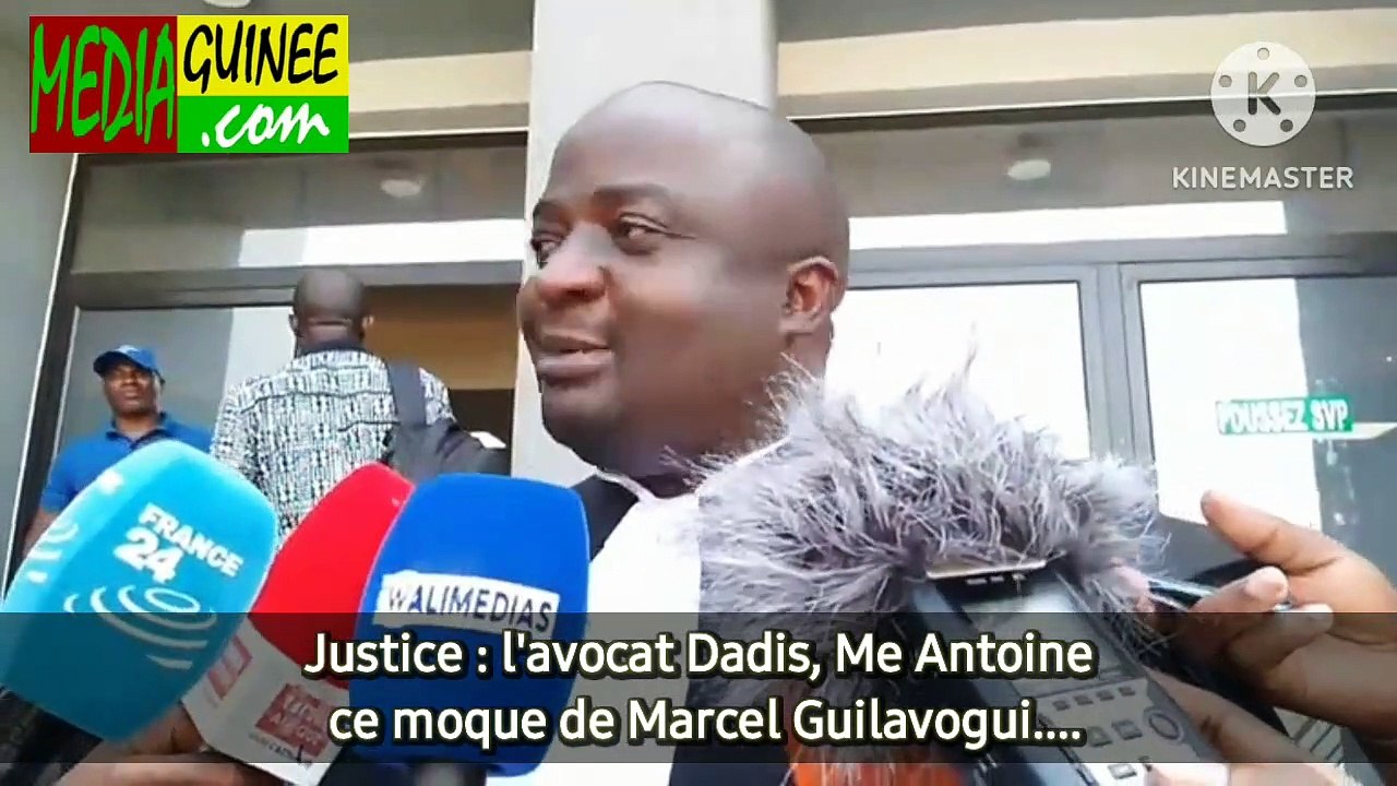 Justice : l'avocat de Dadis, Me Antoine raille Marcel Guilavogui....