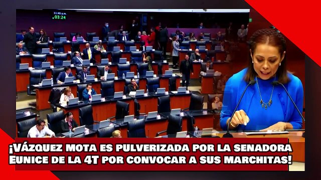 ¡VEAN! ¡Vázquez Mota es pulverizada por La senadora Eunice de la 4T por convocar a sus marchitas!