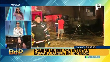 Incendio en Callao: hombre fallece por intentar salvar a sus vecinos