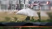 Ankara’da boru patladı, su metrelerce yükseğe fışkırdı