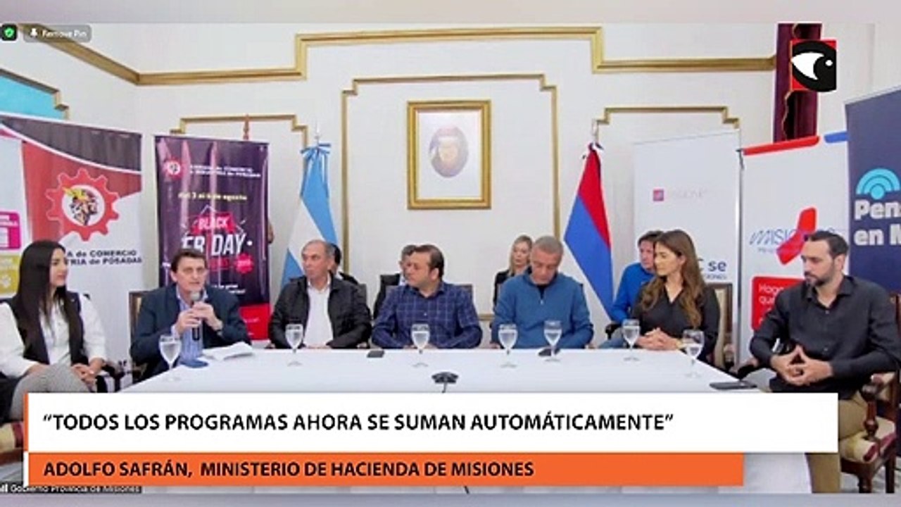 El Black Friday se realizará del 3 al 6 de agosto en Posadas “Todos los programas AHORA se suman automáticamente” Adolfo Safrán, Ministro de Hacienda