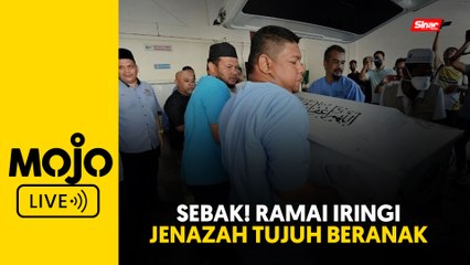 Jenazah tujuh mangsa kepala air tiba di Masjid Felda Lepar Hilir 3