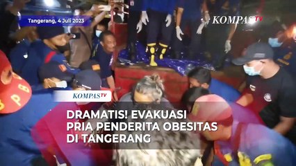 Evakuasi Dramatis Pria Penderita Obesitas ke RSU Tangerang, Bobot 250 Kg