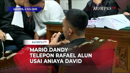 Mario Dandy Teleponan dengan Rafael Alun Usai Aniaya David