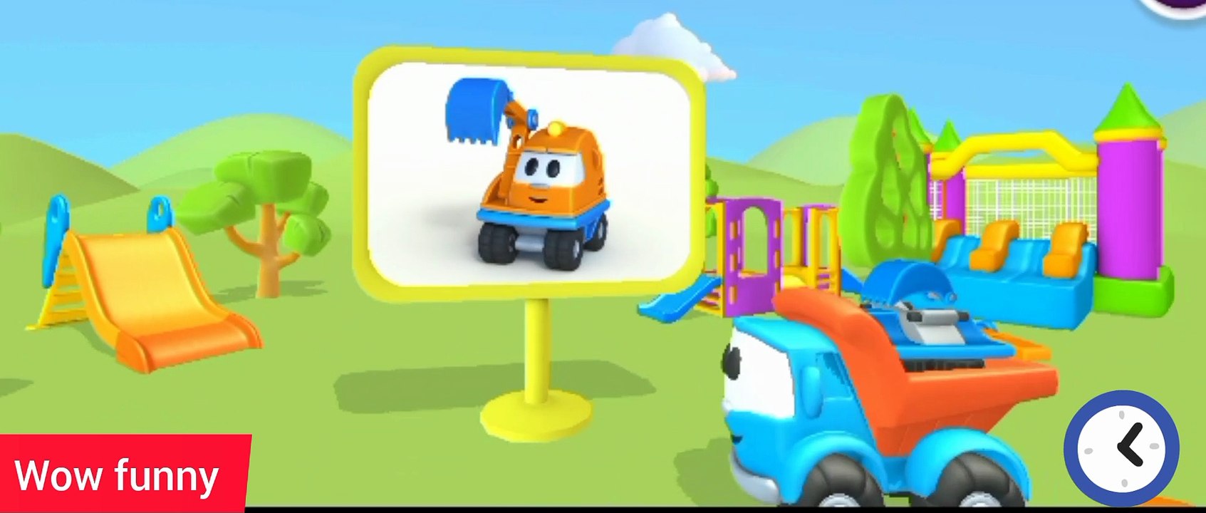 Creative video | gaming video | video for kids | Car toy - Learn Color with Tractor, fire truck, excavator, crane, concrete mixer truck Toy for kids