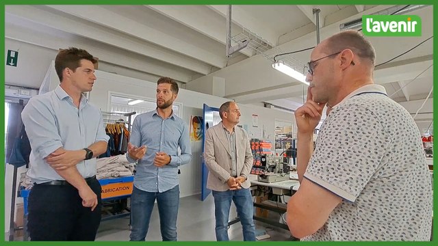 Visite du secrétaire d'Etat Thomas Dermine, à Rumes, à la découverte de la société Bicloo (1)