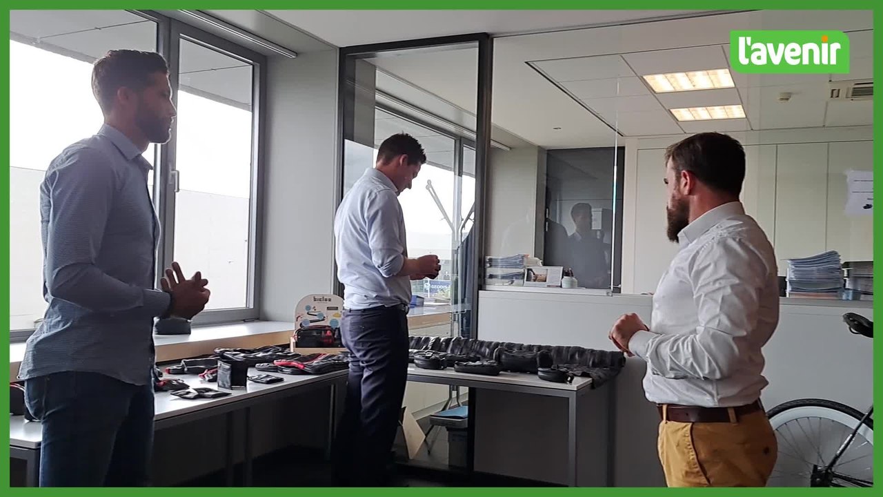 Visite du secrétaire d'Etat Thomas Dermine, à Rumes, à la rencontre de la société Bicloo (3)