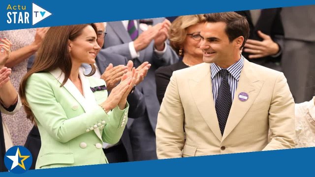 Kate Middleton et Roger Federer très proches à Wimbledon : un brin vexée, la femme du champion veill
