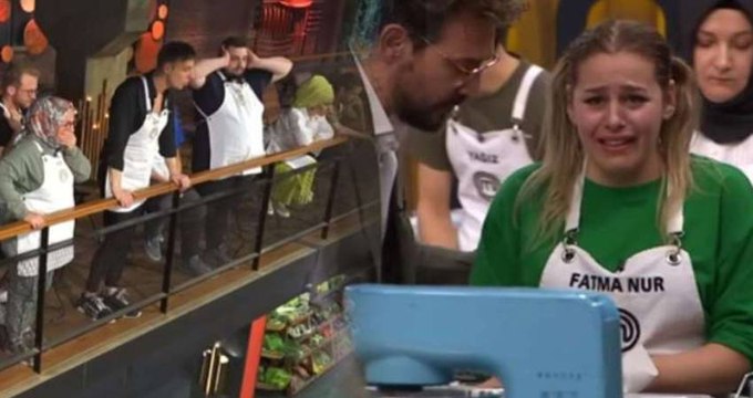 MasterChef All Star'da korkutan kaza! Parmağını kesen Fatma Nur, gözyaşlarına boğuldu