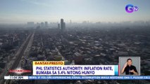PHL Statistics Authority: Inflation rate, bumaba sa 5.4% nitong Hunyo | BT