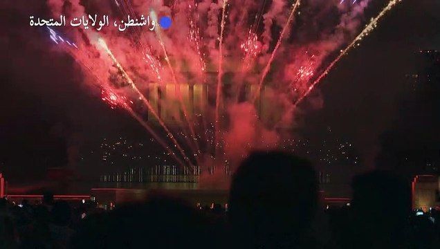 ألعاب نارية في ذكرى الاستقلال في الولايات المتحدة