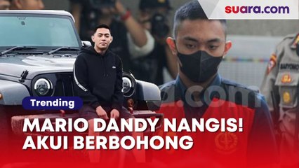 Sambil Nangis, Mario Dandy Ngaku Bohongi Penyidik Kepolisian dalam Kasus Penganiayaan David Ozora
