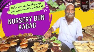 Nursery Bun Kabab| Street Food | Nursery Market Karachi | Spicejin