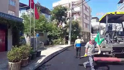 La municipalité de Bornova a établi une installation de production d'asphalte pour résoudre le problème de la route