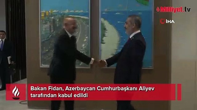 Bakan Fidan, Azerbaycan Cumhurbaşkanı Aliyev tarafından kabul edildi
