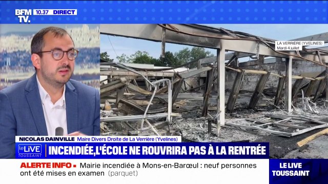 C'est l'infranchissable qui a été franchi témoigne Nicolas Dainville, maire Divers Droite de La Verrière dont deux écoles ont été incendiées au cours des émeutes