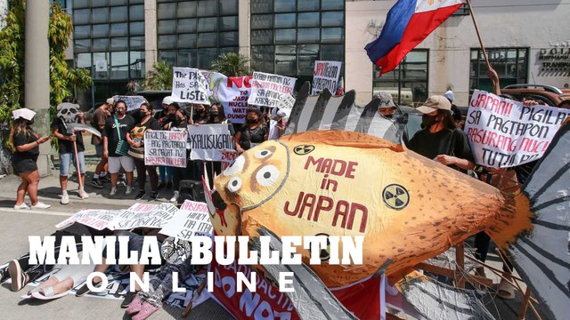 Environmental activists protest to oppose Japan's nuclear wastewater disposal in the Pacific Ocean