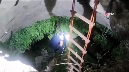 Le bébé aigle tombé dans le puits a été secouru par les pompiers