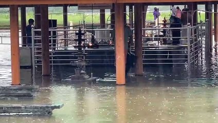 അലുവ ശിവ ക്ഷേത്രത്തിൽ വെള്ളം കയറി