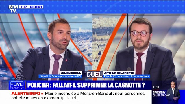 Cette cagnotte c'est le cri de millions de français, au-delà de ceux qui ont versé, pour dire stop, on veut soutenir la police estime Julien Odoul (RN) à propos de la cagnotte en soutien à la famille du policier de Nanterre
