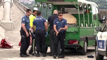 15 Temmuz Şehitler Köprüsü'nde feci kaza: Motosikletli hayatını kaybetti