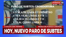 Paro de subtes: este es el cronograma de cortes